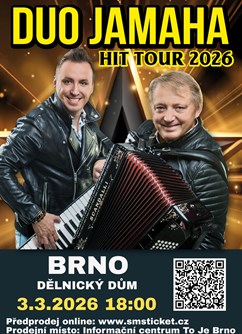 Koncert DUO JAMAHA - HIT TOUR 2026 - Brno