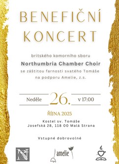 Northumbria Chamber Choir - benefiční koncert pro Amelii