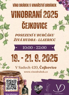 Vinobraní 2025, posezení u burčáku - Čejkovice