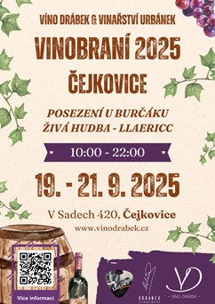 Vinobraní 2025, posezení u burčáku - Čejkovice