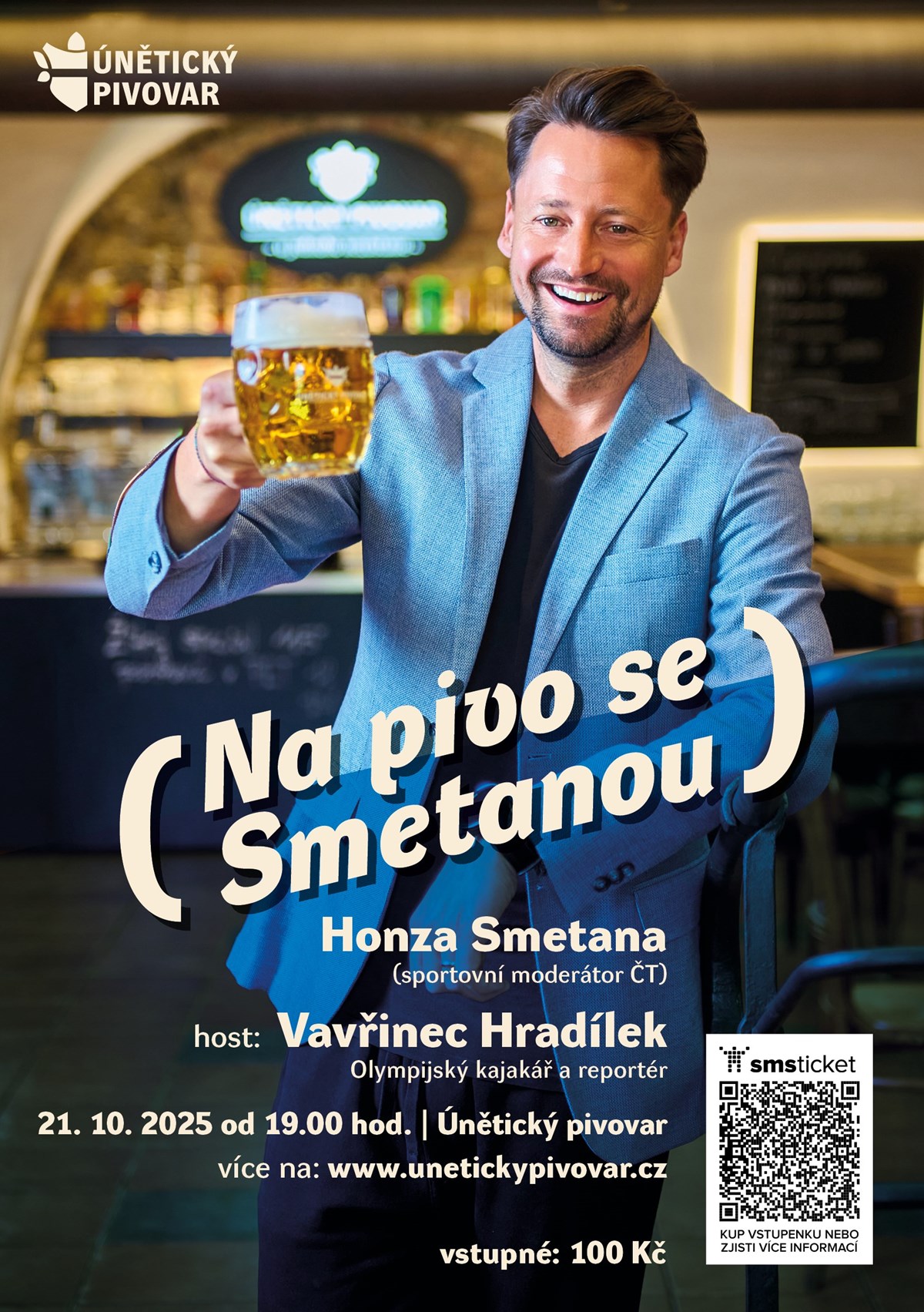 Na pivo se Smetanou s hostem Vávrou Hradílkem