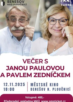 Večer s Janou Paulovou a Pavlem Zedníčkem
