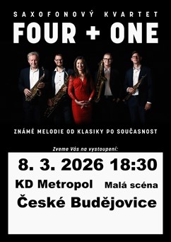 Světová hudba pro 4 saxofony a zpěv