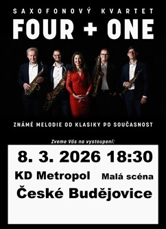 Světová hudba pro 4 saxofony a zpěv