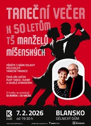 Taneční večer k 50 letům TŠ manželů Míšenských