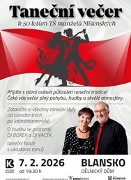 Taneční večer k 50 letům TŠ manželů Míšenských