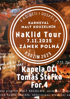 NaKlid Tour - podzim 2025 s dětským programem Malý kouzelník