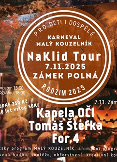 NaKlid Tour - podzim 2025 s dětským programem Malý kouzelník