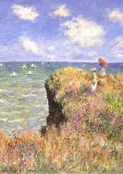 Claude Monet: Procházka po útesech v Pourville