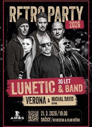 RETRO PÁRTY 2026: Lunetic, Verona, Michal David revival