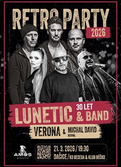 RETRO PÁRTY 2026: Lunetic, Verona, Michal David revival