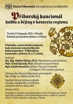 Příborský kancionál - hudba a dějiny v kontextu regionu