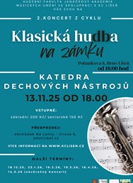 Klasická hudba na zámku - listopad (Katedra dechových nástrojů)