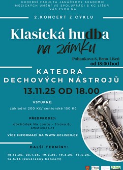 Klasická hudba na zámku - listopad (Katedra dechových nástrojů)