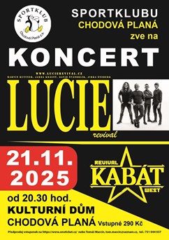 Kabát a Lucie Revival Chodová Planá 