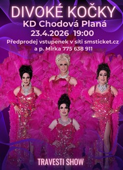 Travesti show Divoké kočky v KD Chodová Planá