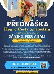 Hravé Cesty za štěstím - mezi hygge, lamy a lotosy Hravé Cesty za štěstím - mezi hygge, lamy a lotosy