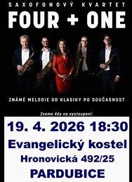 Světová hudba pro 4 saxofony a zpěv