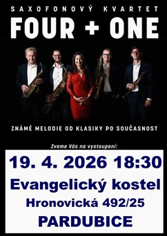 Světová hudba pro 4 saxofony a zpěv