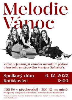 Melodie Vánoc - smyčcový kvartet Señorita's