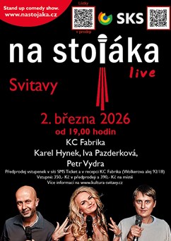 Na stojáka live: Karel Hynek – Iva Pazderková – Petr Vydra