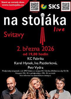 Na stojáka live: Karel Hynek – Iva Pazderková – Petr Vydra
