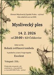 Okresní myslivecký ples Praha východ