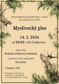 Okresní myslivecký ples Praha východ