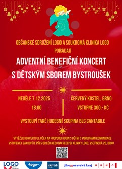Adventní benefiční koncert s dětským sborem Bystroušek