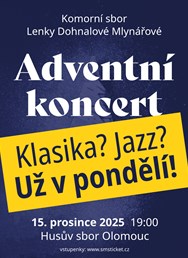 Komorní sbor Lenky Dohnalové Mlynářové: Adventní koncert