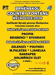 Brněnská Country fontána Řečkovice 2026