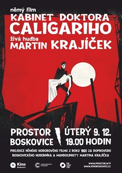 Kabinet doktora Caligariho / živá hudba: Martin Krajíček