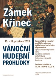 Vánoční hudební prohlídky | Zámek Křinec