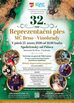 32. Reprezentační ples městské části Brno-Vinohrady