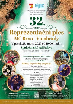 32. Reprezentační ples městské části Brno-Vinohrady