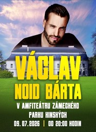 Václav Noid Bárta v amfiteátru zámeckého parku Kinských