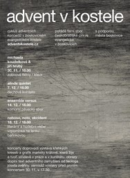4. Adventní koncert: NABOSO / NOTA / AKCIDENT
