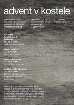 4. Adventní koncert: NABOSO / NOTA / AKCIDENT