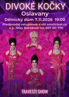 Travesti show Divoké kočky v Oslavanech