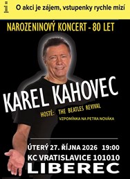 Legendární Karel Kahovec 80 Tour + The Beatles Revival