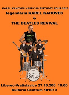 Legendární Karel Kahovec 80 Tour + The Beatles Revival