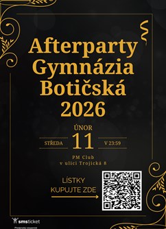 Afterparty Gymnázia Botičská 2026