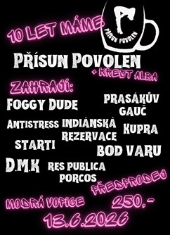 10 let Přísun Povolen