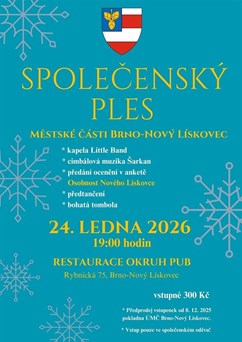 Společenský ples městské části Brno - Nový Lískovec