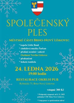 Společenský ples městské části Brno - Nový Lískovec