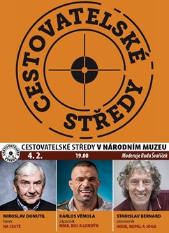 Cestovatelské středy v NM: Donutil, Vémola, Bernard