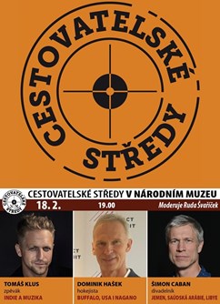 Cestovatelské středy v NM: Klus, Hašek, Caban