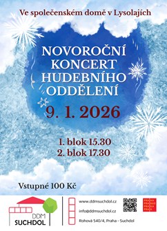Novoroční koncert hudebního oddělení