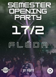 Semester opening party x 17/2 x Fléda club