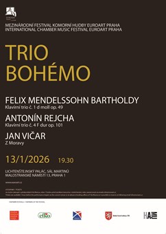 5. koncert EuroArt Praha: Trio Bohémo